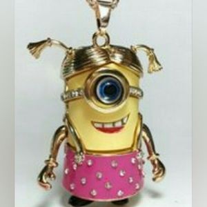 ✨️MINION GIRL NECKLACE 18" GOLD TONE  CHAIN✨️